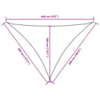 Parasole a Vela Triangolare Oxford 4x5x6,4 m Beige