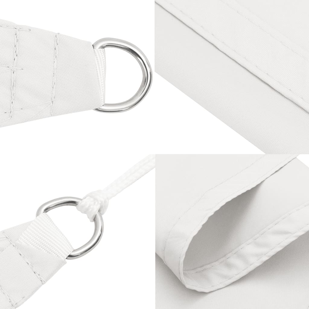 Parasole a Vela Triangolare Oxford 2,5x2,5x3,5 m Bianco