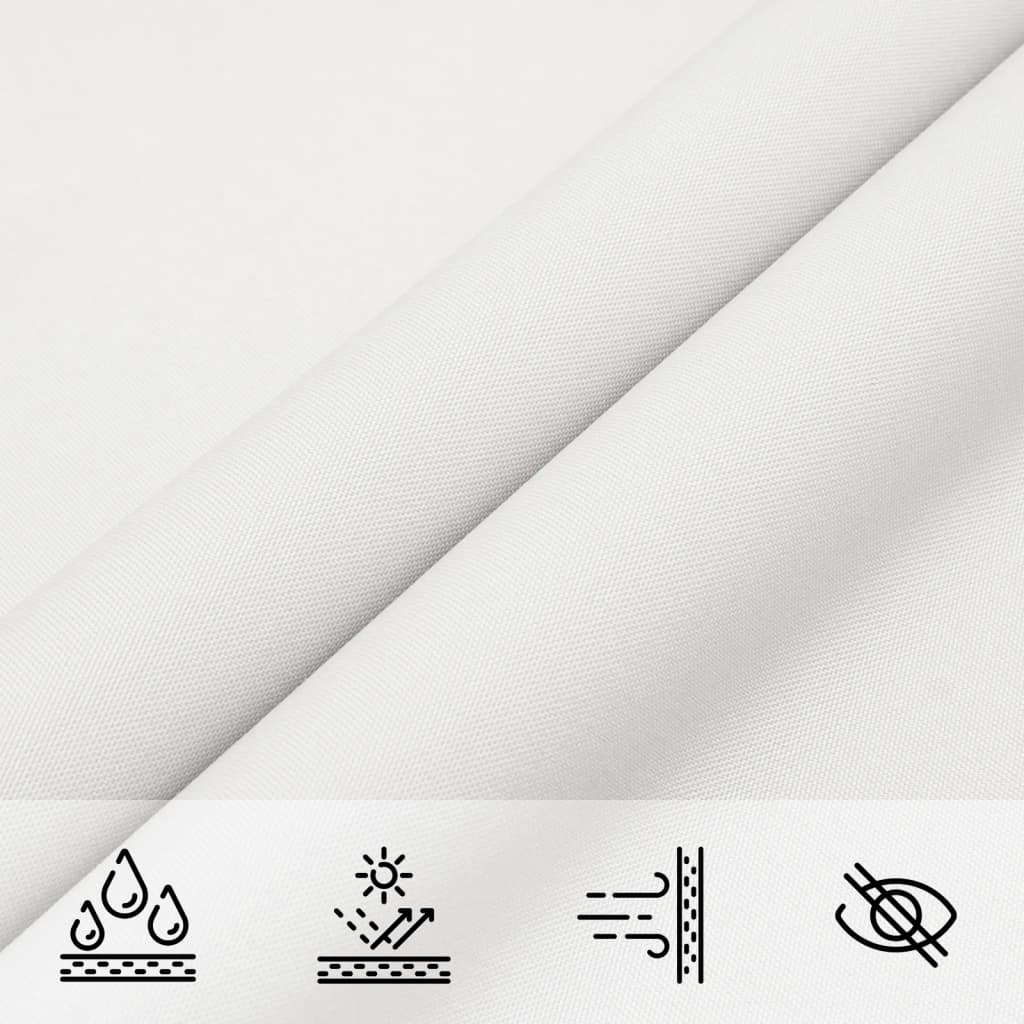 Parasole a Vela Triangolare Oxford 2,5x2,5x3,5 m Bianco