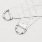 Parasole a Vela Triangolare Oxford 3,5x3,5x4,9 m Bianco