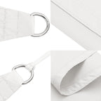 Parasole a Vela Triangolare Oxford 3,5x3,5x4,9 m Bianco