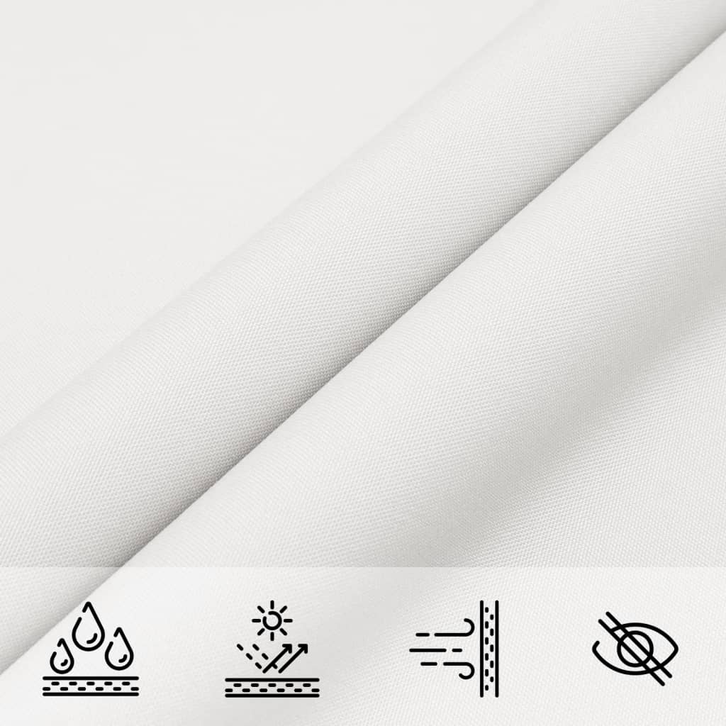 Parasole a Vela Triangolare Oxford 3,5x3,5x4,9 m Bianco