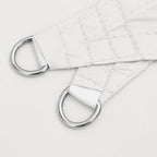 Parasole a Vela Triangolare Oxford 4x5x6,4 m Bianco
