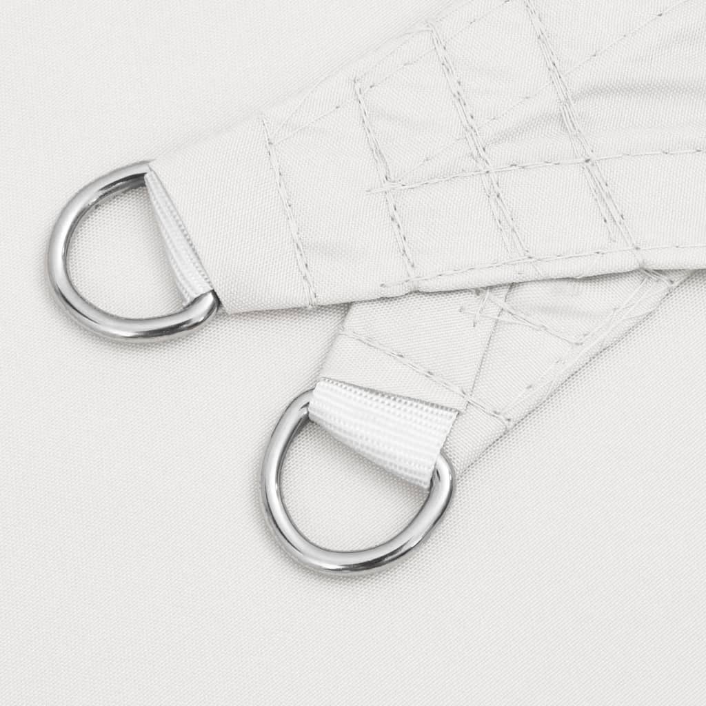Parasole a Vela Triangolare Oxford 4x5x6,4 m Bianco