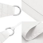Parasole a Vela Triangolare Oxford 4x5x6,4 m Bianco