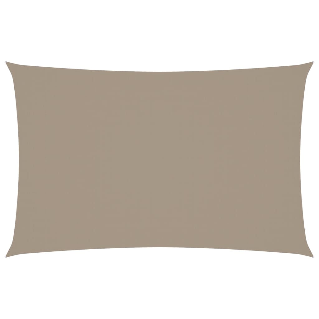 Parasole a Vela Oxford Rettangolare 2x5 m Colore Talpa