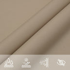 Parasole a Vela Oxford Rettangolare 2x5 m Colore Talpa