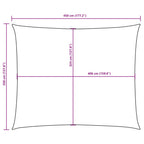 Parasole a Vela Oxford Rettangolare 3,5x4,5 m Talpa