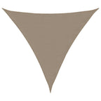 Parasole a Vela Oxford Triangolare 3,6x3,6x3,6 m Grigio Talpa