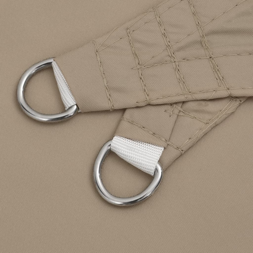 Parasole a Vela Oxford Triangolare 3,6x3,6x3,6 m Grigio Talpa