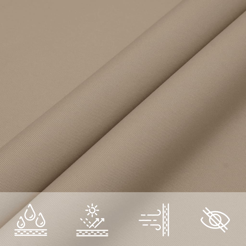 Parasole a Vela Oxford Triangolare 3,6x3,6x3,6 m Grigio Talpa