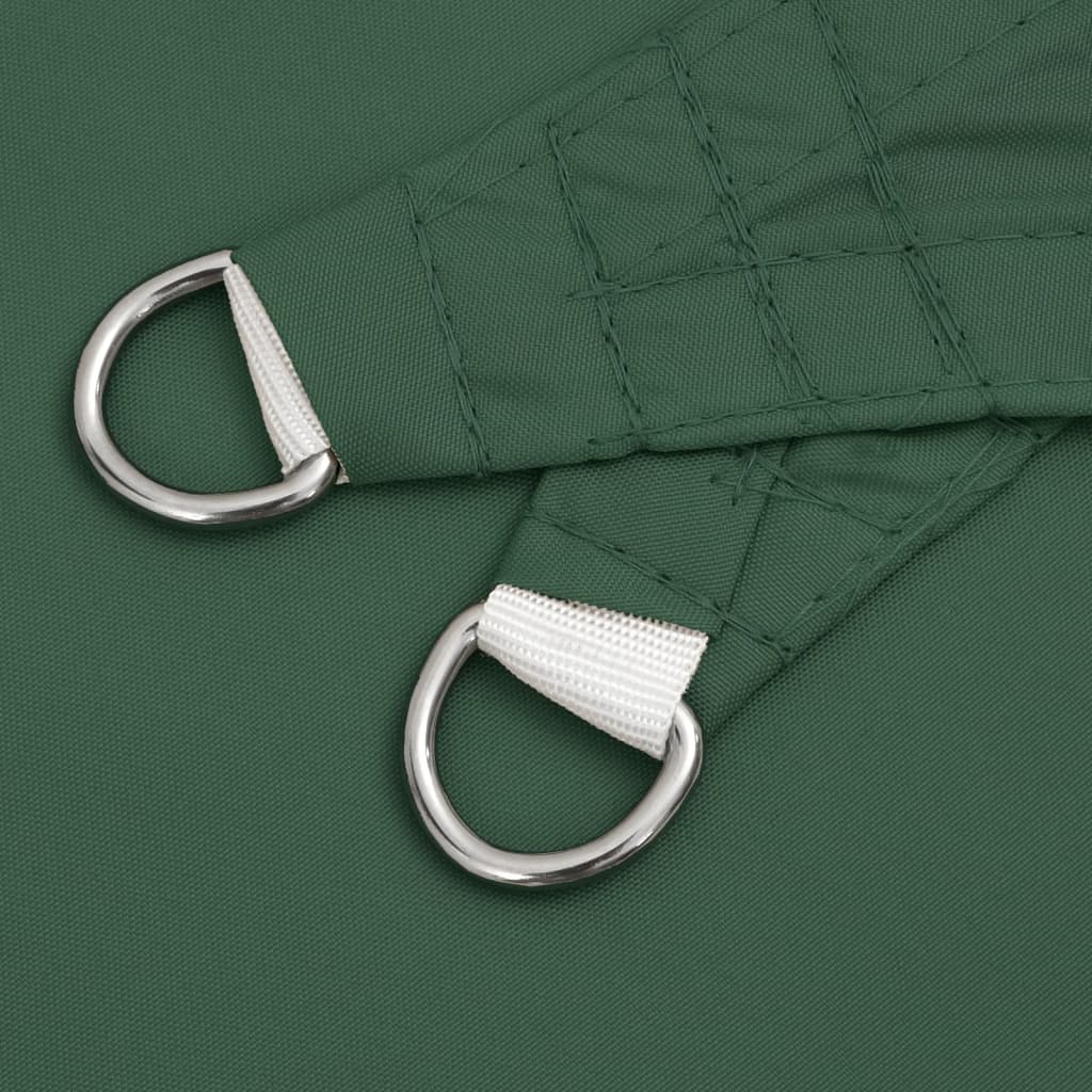 Parasole a Vela Oxford Rettangolare 2,5x3,5 m Verde Scuro