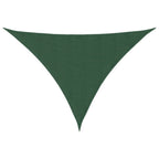Parasole a Vela Triangolare Oxford 5x6x6 m Verde Scuro
