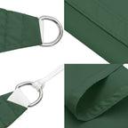 Parasole a Vela Triangolare Oxford 5x6x6 m Verde Scuro