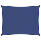 Parasole a Vela Oxford Rettangolare 6x8 m Blu