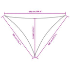 Parasole a Vela Triangolare Oxford 3x4x5 m Blu