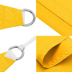 Parasole a Vela in Tela Oxford Quadrata 6x6 m Giallo