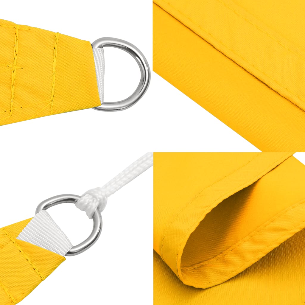 Parasole a Vela Oxford Rettangolare 2,5x4,5 m Giallo