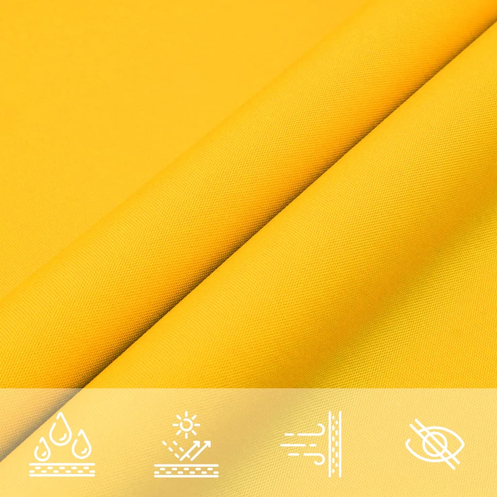 Parasole a Vela Oxford Rettangolare 2,5x4,5 m Giallo