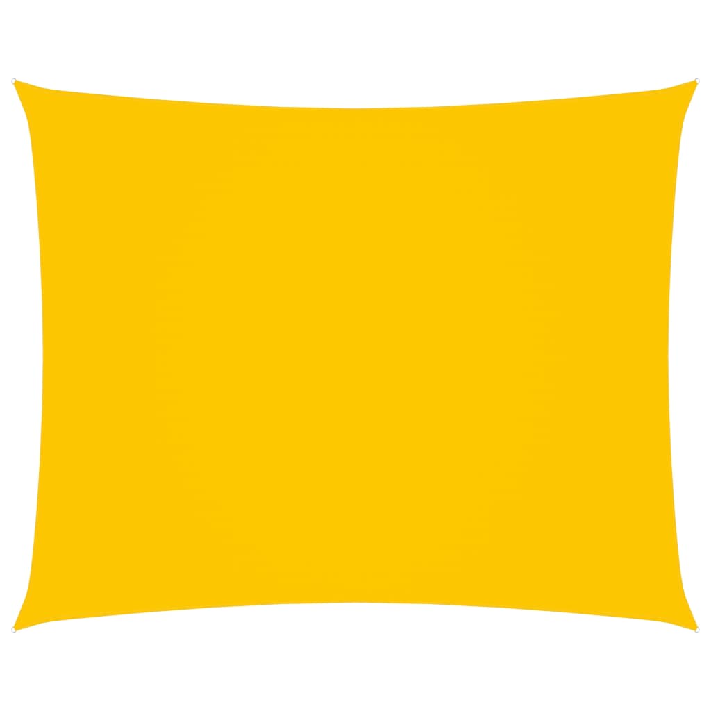 Parasole a Vela Oxford Rettangolare 3x4 m Giallo
