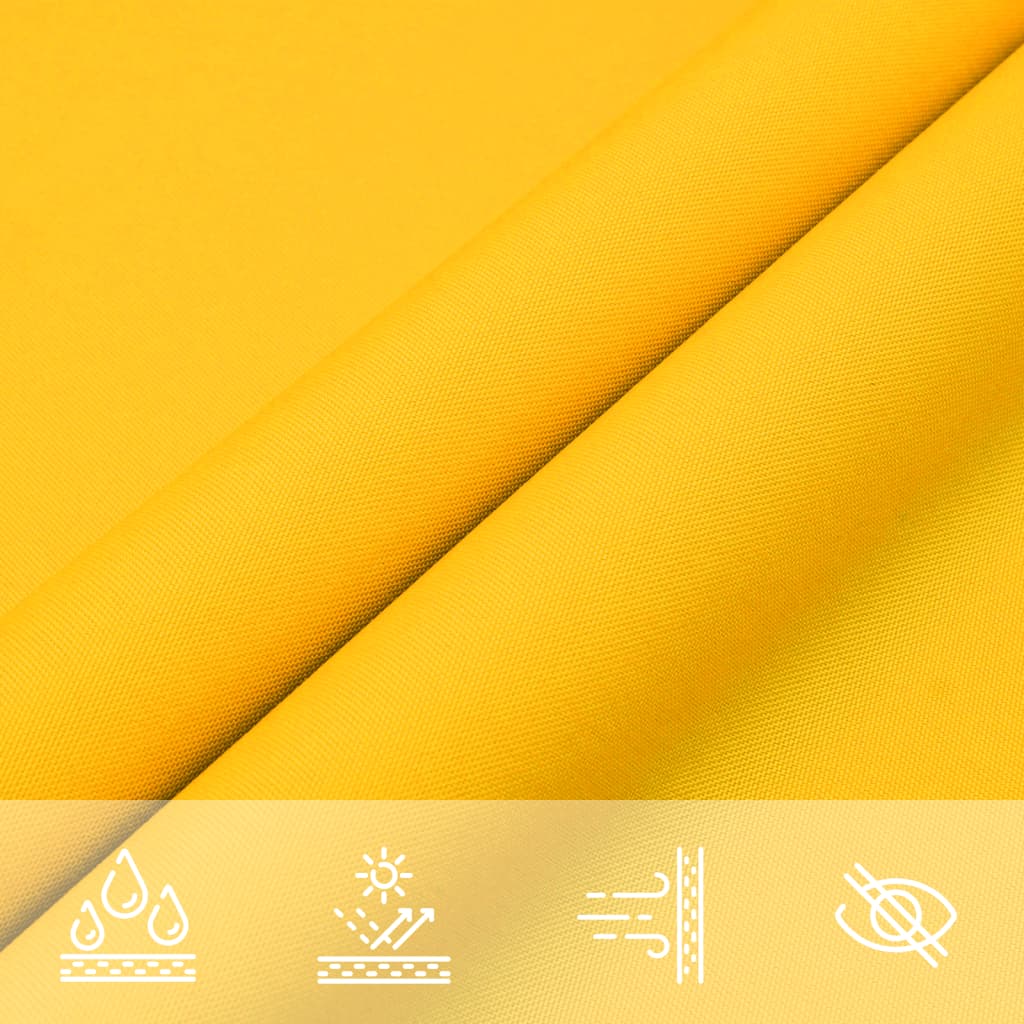 Parasole a Vela Oxford Triangolare 4x5x5 m Giallo
