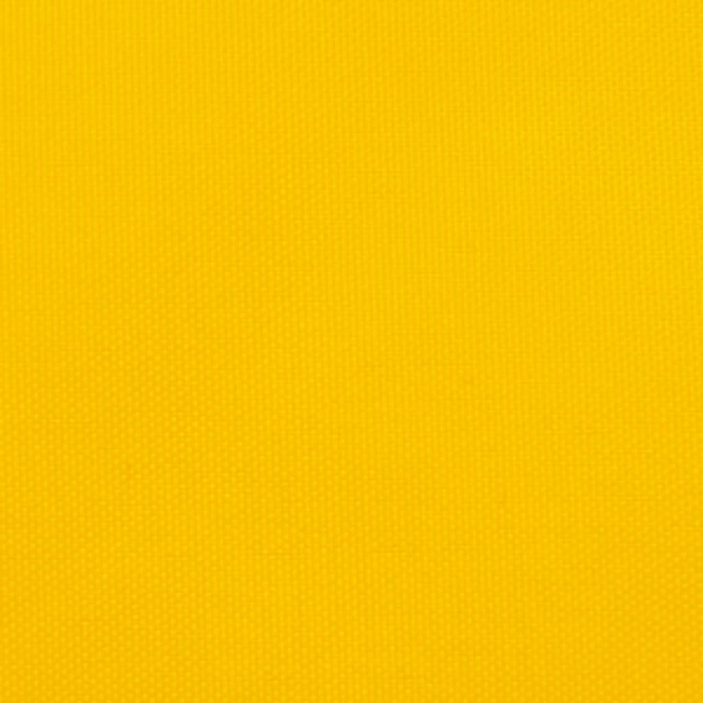 Parasole a Vela Oxford Triangolare 5x5x5 m Giallo