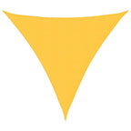 Parasole a Vela in Tessuto Oxford Triangolare 6x6x6 m Giallo