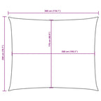 Parasole a Vela Oxford Rettangolare 2x3 m Rosso