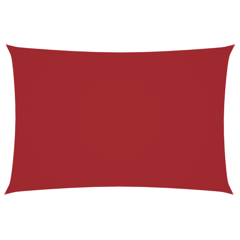 Parasole a Vela Oxford Rettangolare 2x4 m Rosso