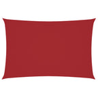 Parasole a Vela Oxford Rettangolare 2x4 m Rosso