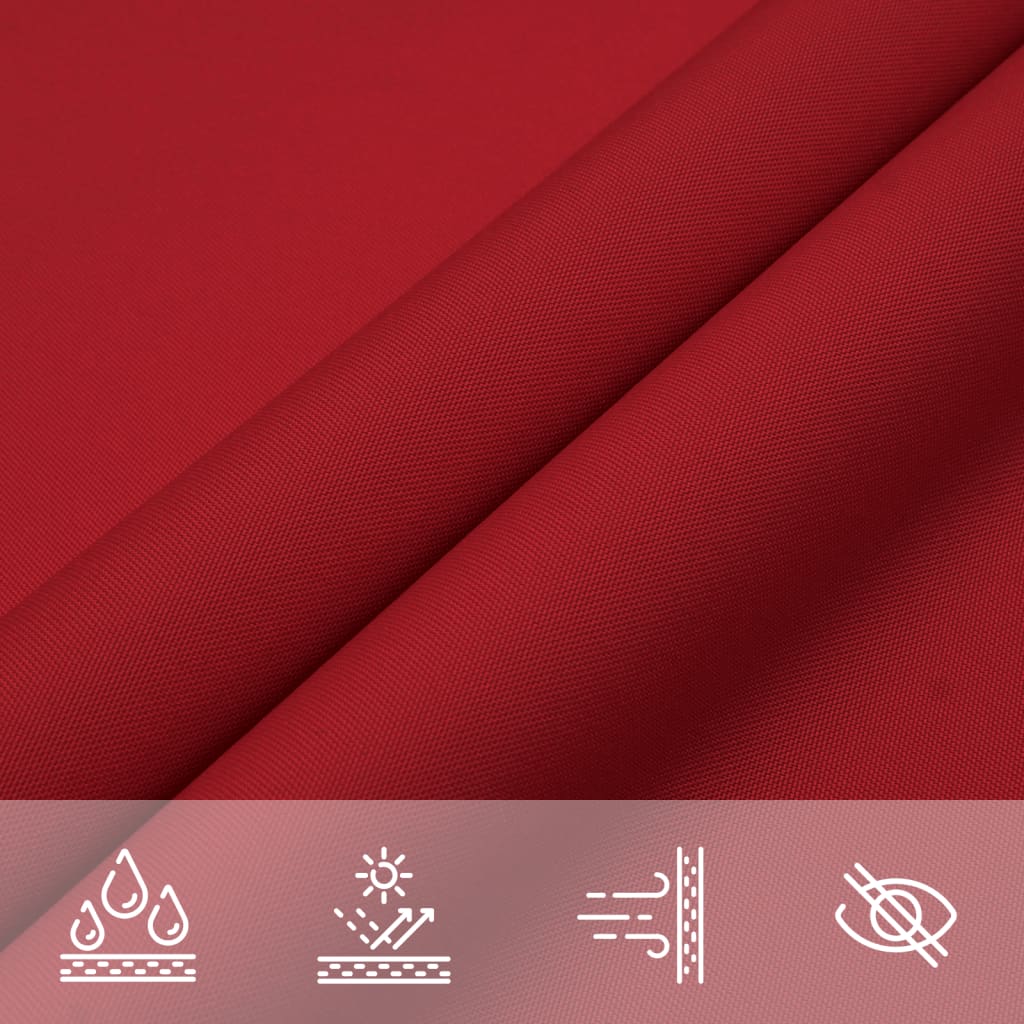 Parasole a Vela Oxford Rettangolare 2x4 m Rosso