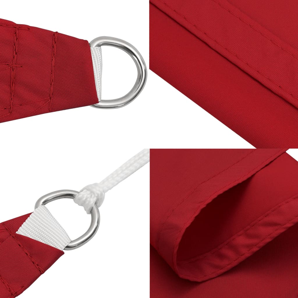 Parasole a Vela Rettangolare Oxford 2,5x3 m Rosso