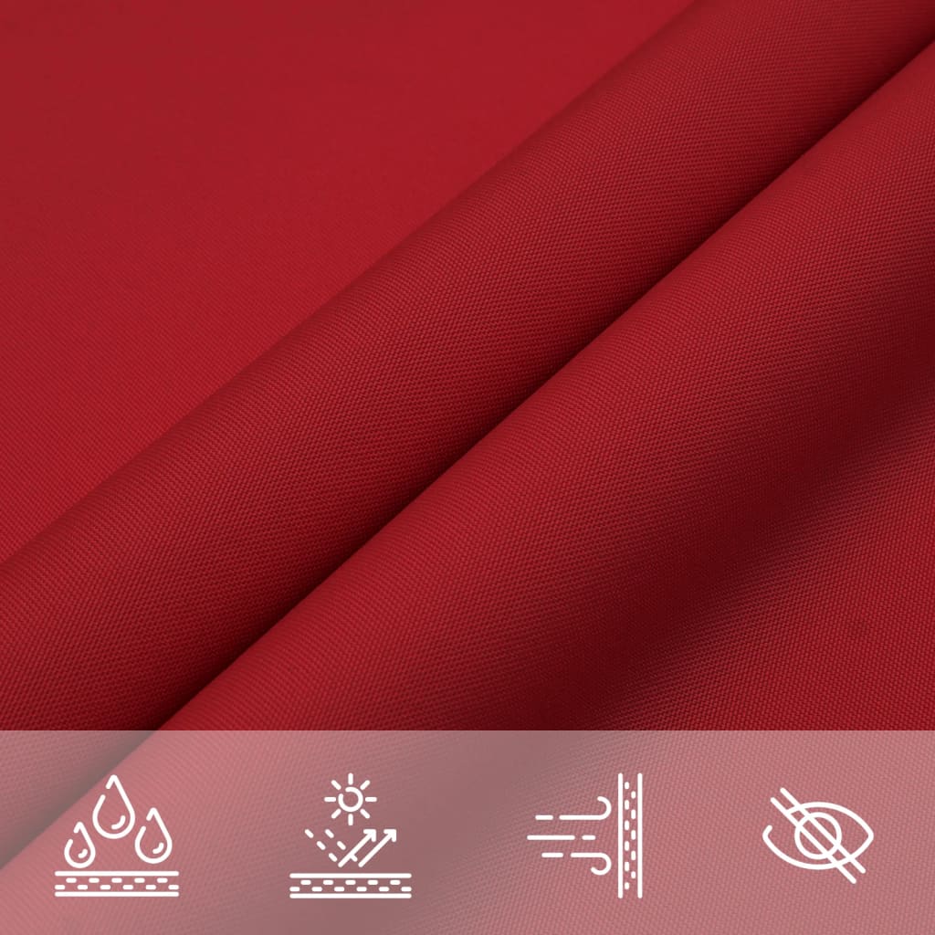 Parasole a Vela Rettangolare Oxford 2,5x3 m Rosso