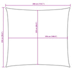 Parasole a Vela Rettangolare Oxford 2,5x3 m Rosso