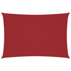 Parasole a Vela Oxford Rettangolare 2,5x4,5 m Rosso