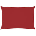 Parasole a Vela Oxford Rettangolare 3x6 m Rosso