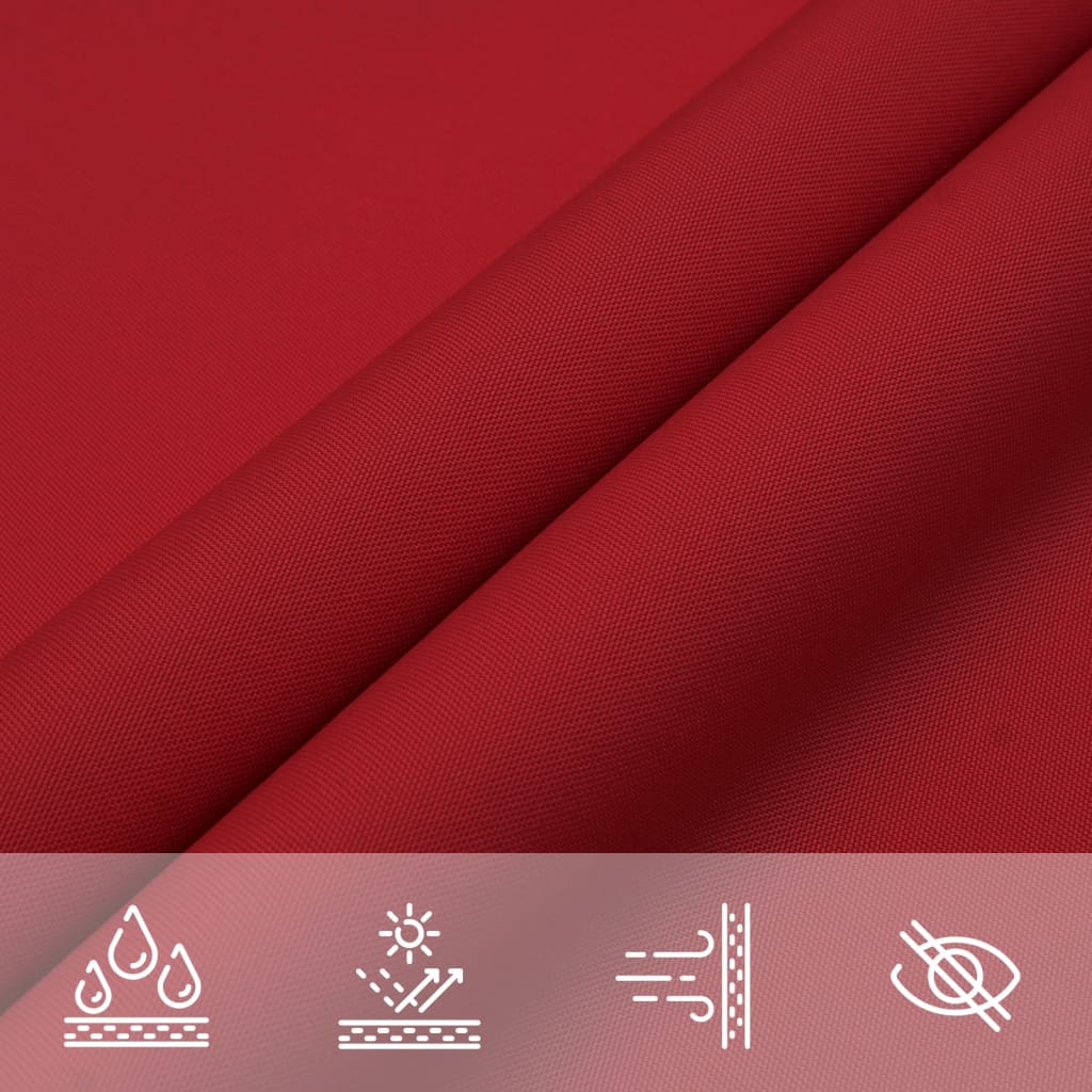 Parasole a Vela Oxford Rettangolare 4x7 m Rosso