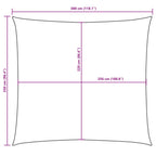 Parasole a Vela Oxford Rettangolare 2,5x3 m Nero