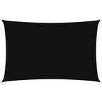 Parasole a Vela Oxford Rettangolare 2,5x5 m Nero