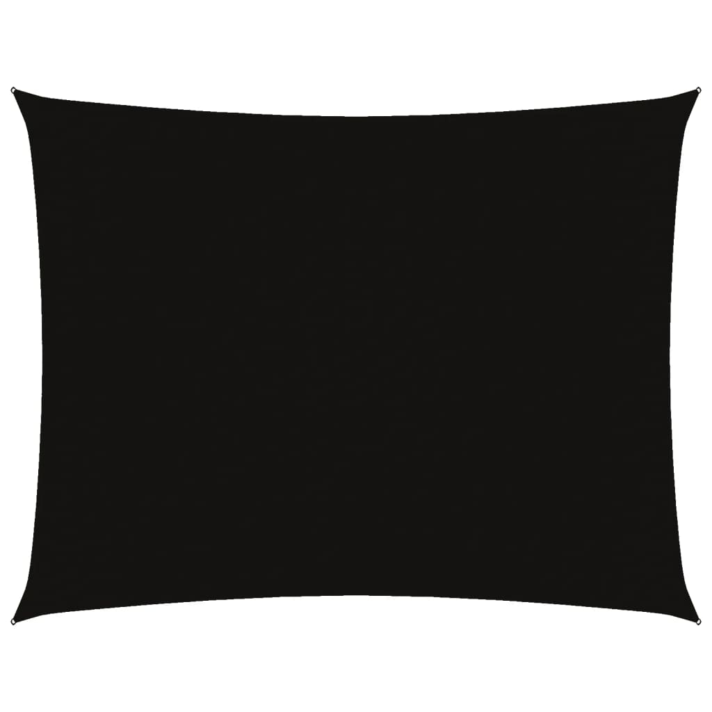 Parasole a Vela Oxford Rettangolare 3x6 m Nero