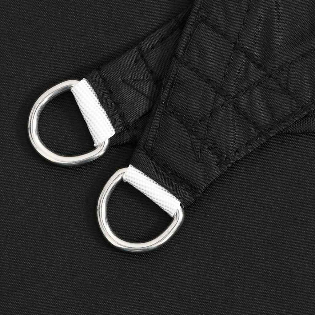 Parasole a Vela Triangolare Oxford 3,6x3,6x3,6 m Nero