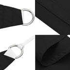 Parasole a Vela Triangolare Oxford 3,6x3,6x3,6 m Nero