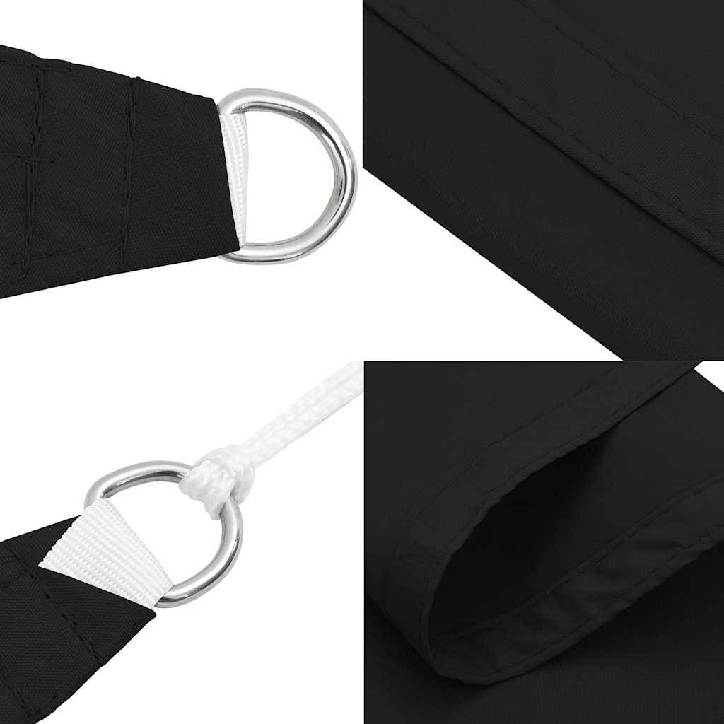Parasole a Vela Triangolare Oxford 3,6x3,6x3,6 m Nero