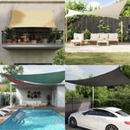 Parasole a Vela Triangolare Oxford 3,6x3,6x3,6 m Nero