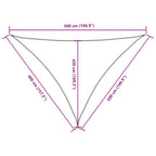 Parasole a Vela Triangolare Oxford 4x5x5 m Nero