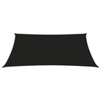 Parasole a Vela Trapezio in Tela Oxford 2/4x3 m Nero