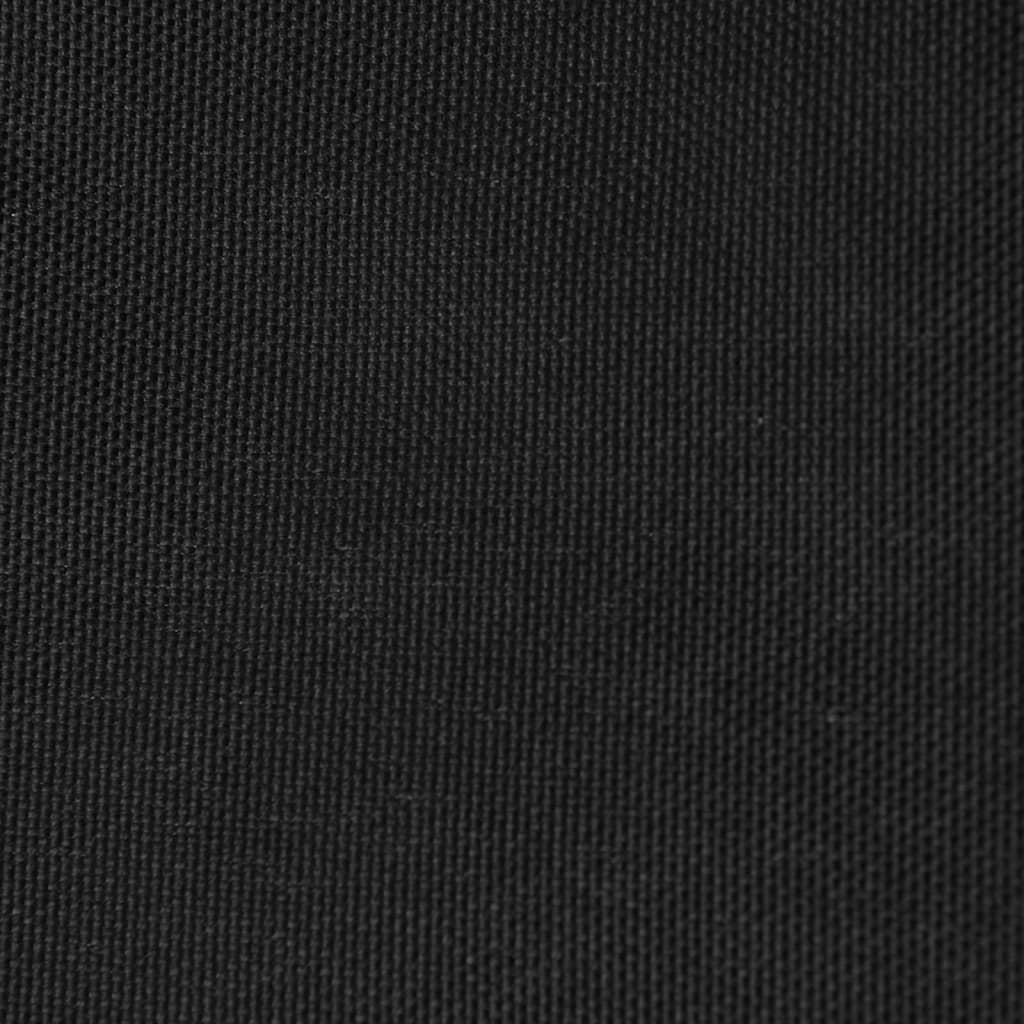 Parasole a Vela Trapezio in Tela Oxford 2/4x3 m Nero