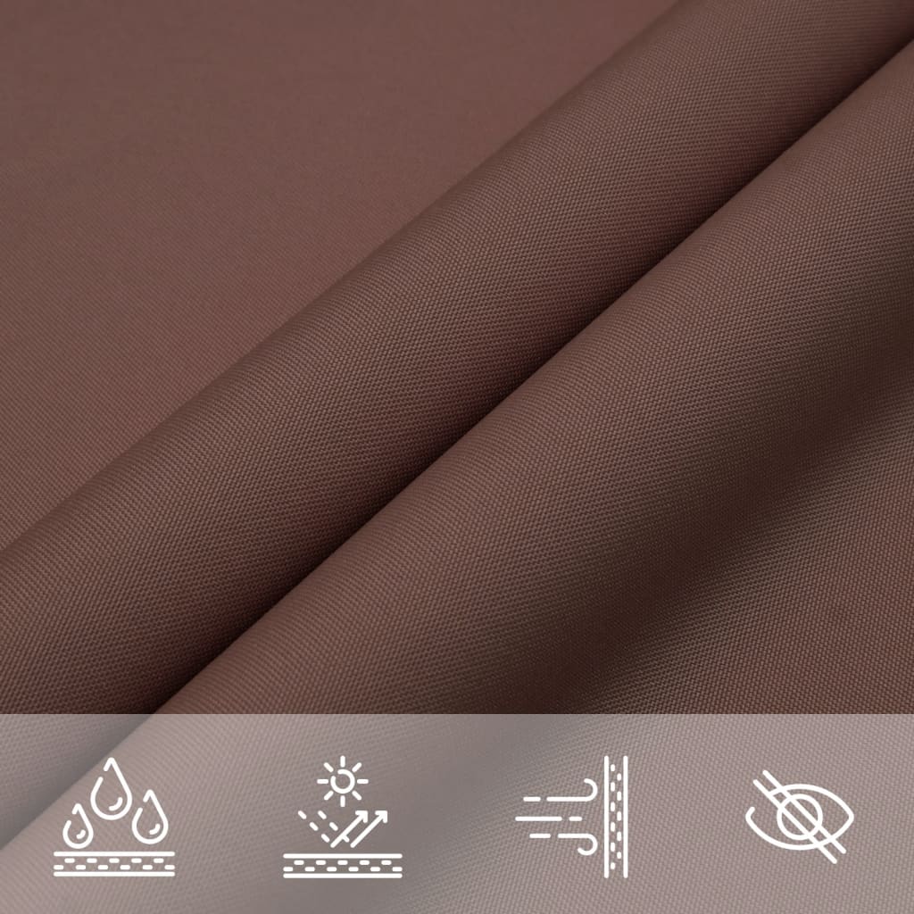 Vela Parasole in Tela Oxford Quadrata 2x2 m Marrone
