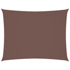 Parasole a Vela Oxford Rettangolare 3x4 m Marrone
