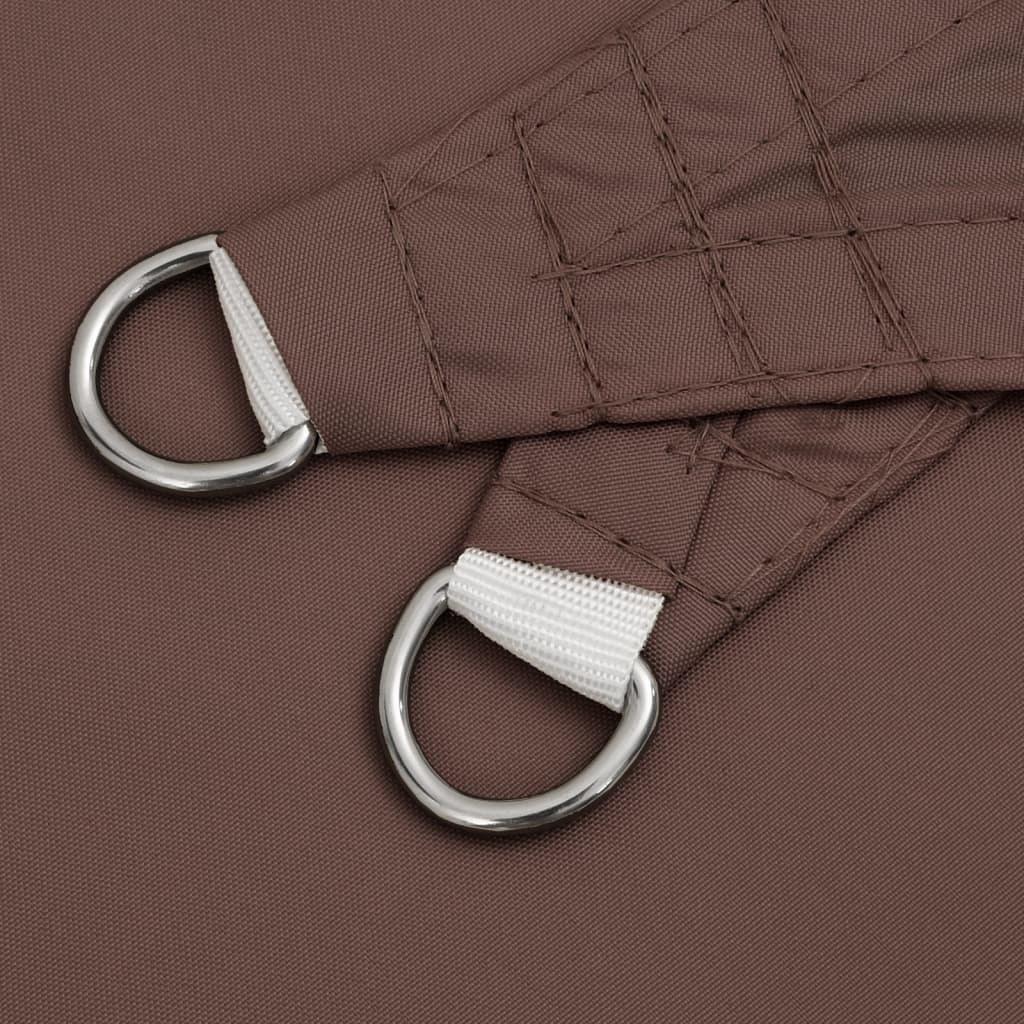 Parasole a Vela Oxford Rettangolare 3x5 m Marrone